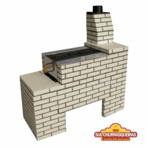 Fogão à lenha sem Forno Tijolinho Pintado